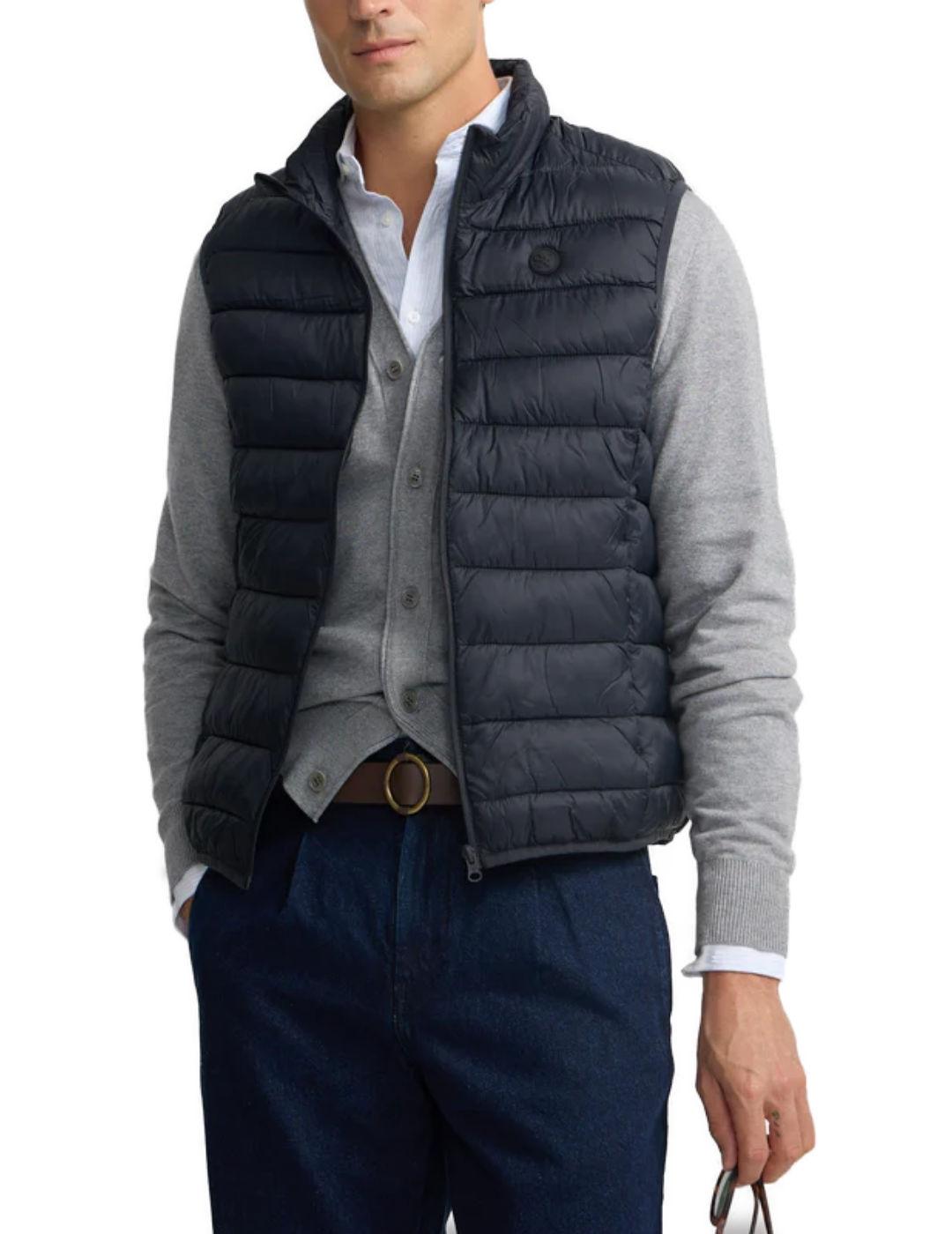 Chaleco Silbon Ultralight gris oscuro acolchado de hombre