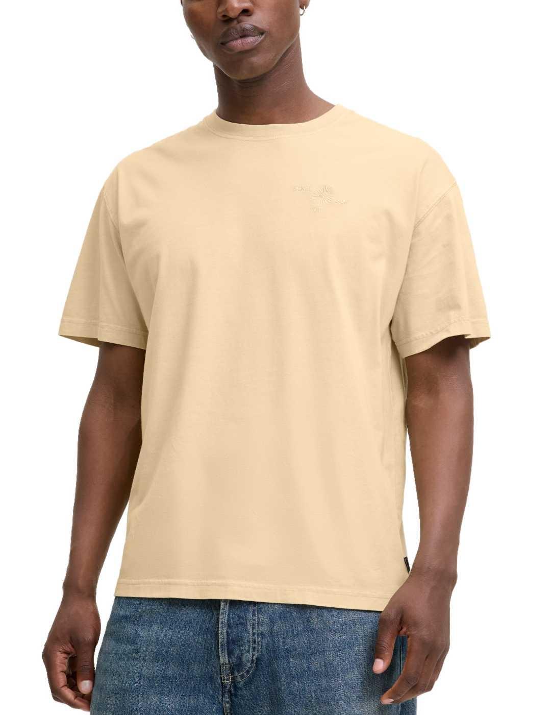 Camiseta Jack&Jones Blaedward amarilla pastel para hombre