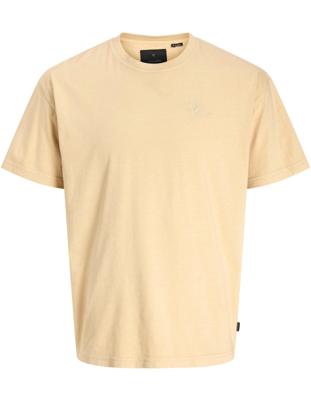 Camiseta Jack&Jones Blaedward amarilla pastel para hombre