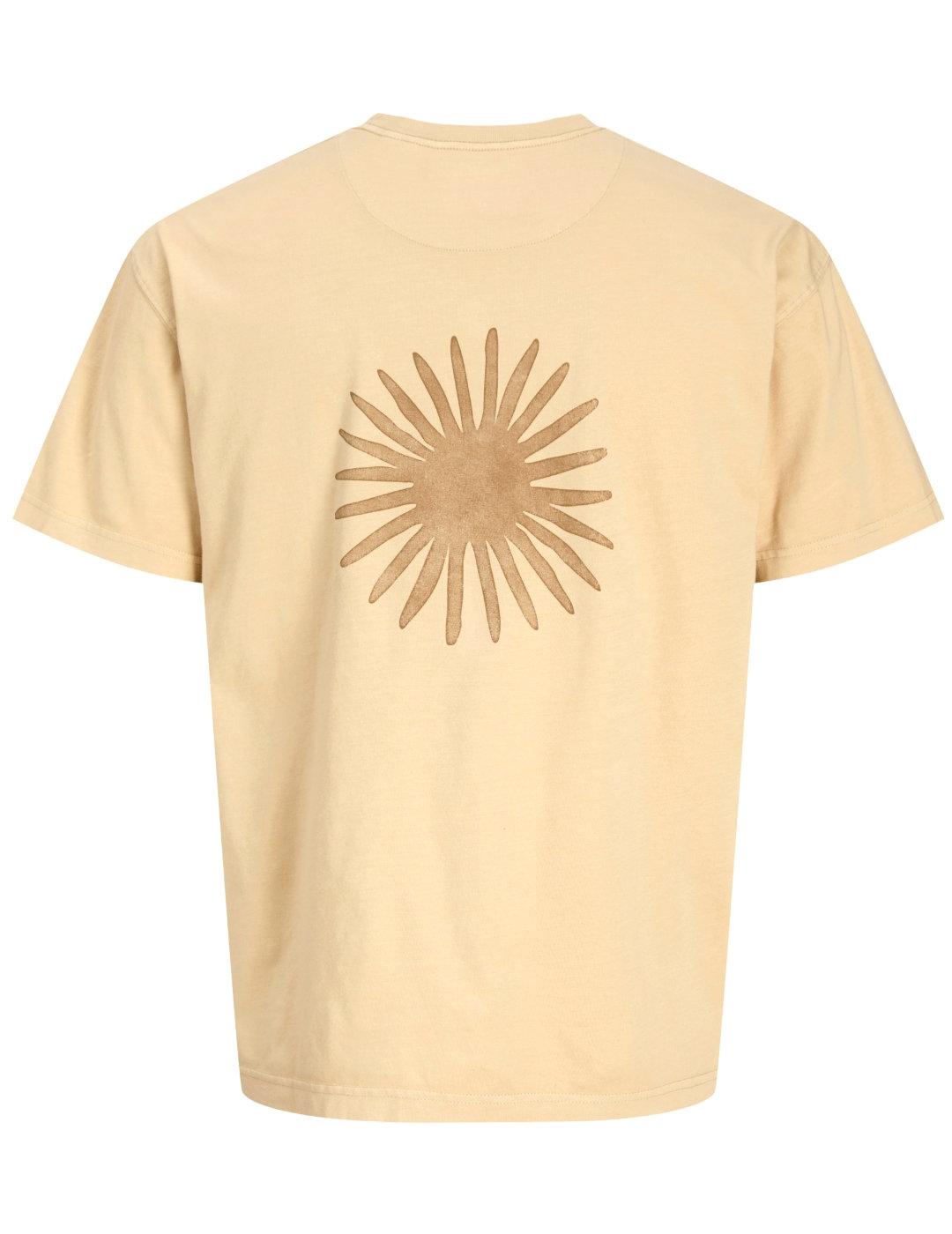 Camiseta Jack&Jones Blaedward amarilla pastel para hombre