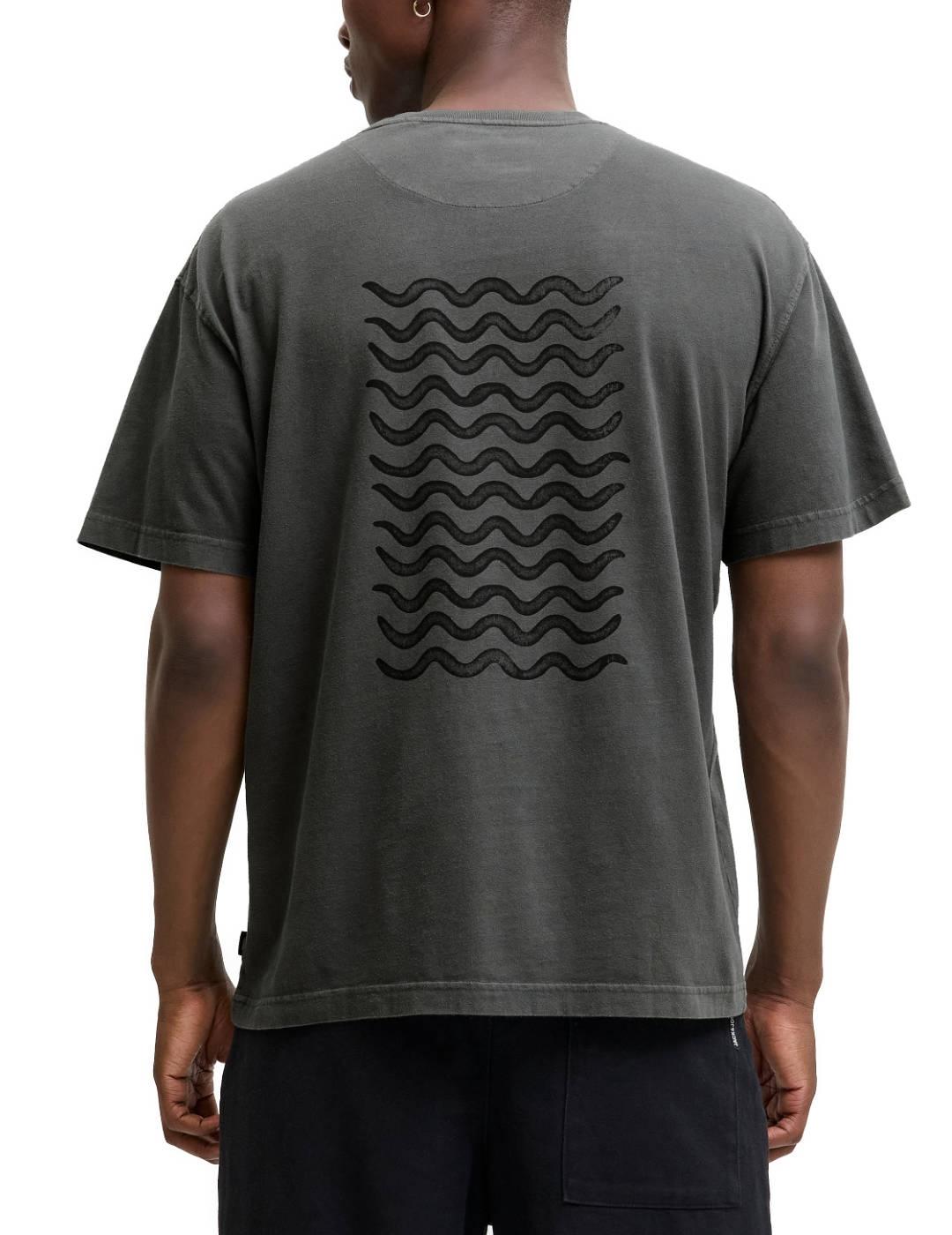 Camiseta Jack&Jones Blaedward gris manga corta para hombre