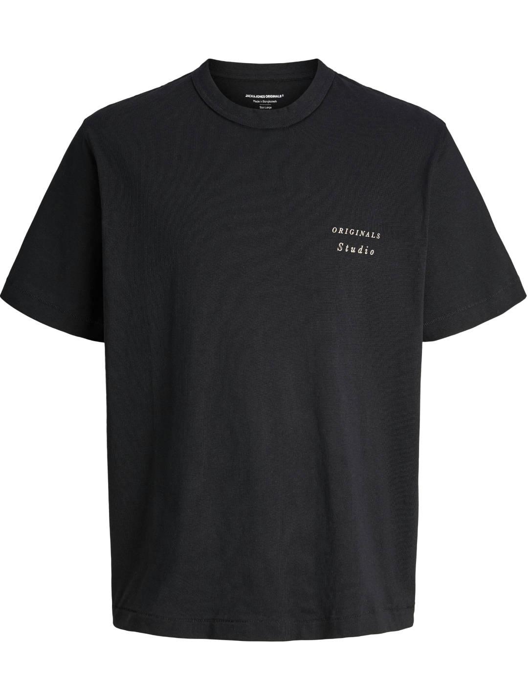 Camiseta Jack&Jones Gramercy negro manga corta para hombre