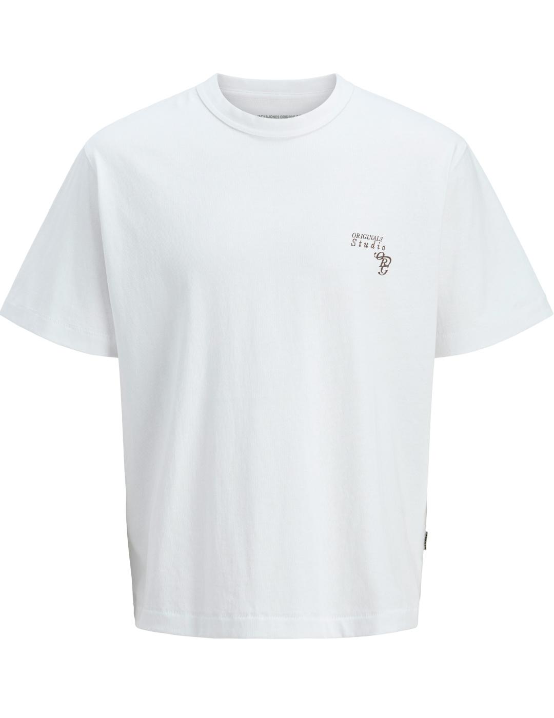 Camiseta Jack&Jones Gramercy blanco manga corta para hombre