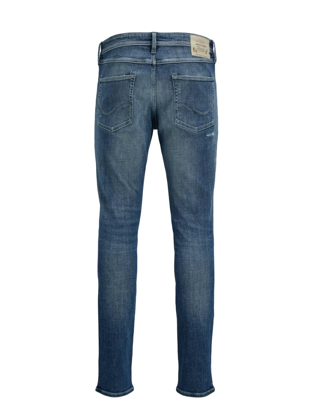 Pantalón vaquero Jack&Jones Glenn azul medio rotos de hombre