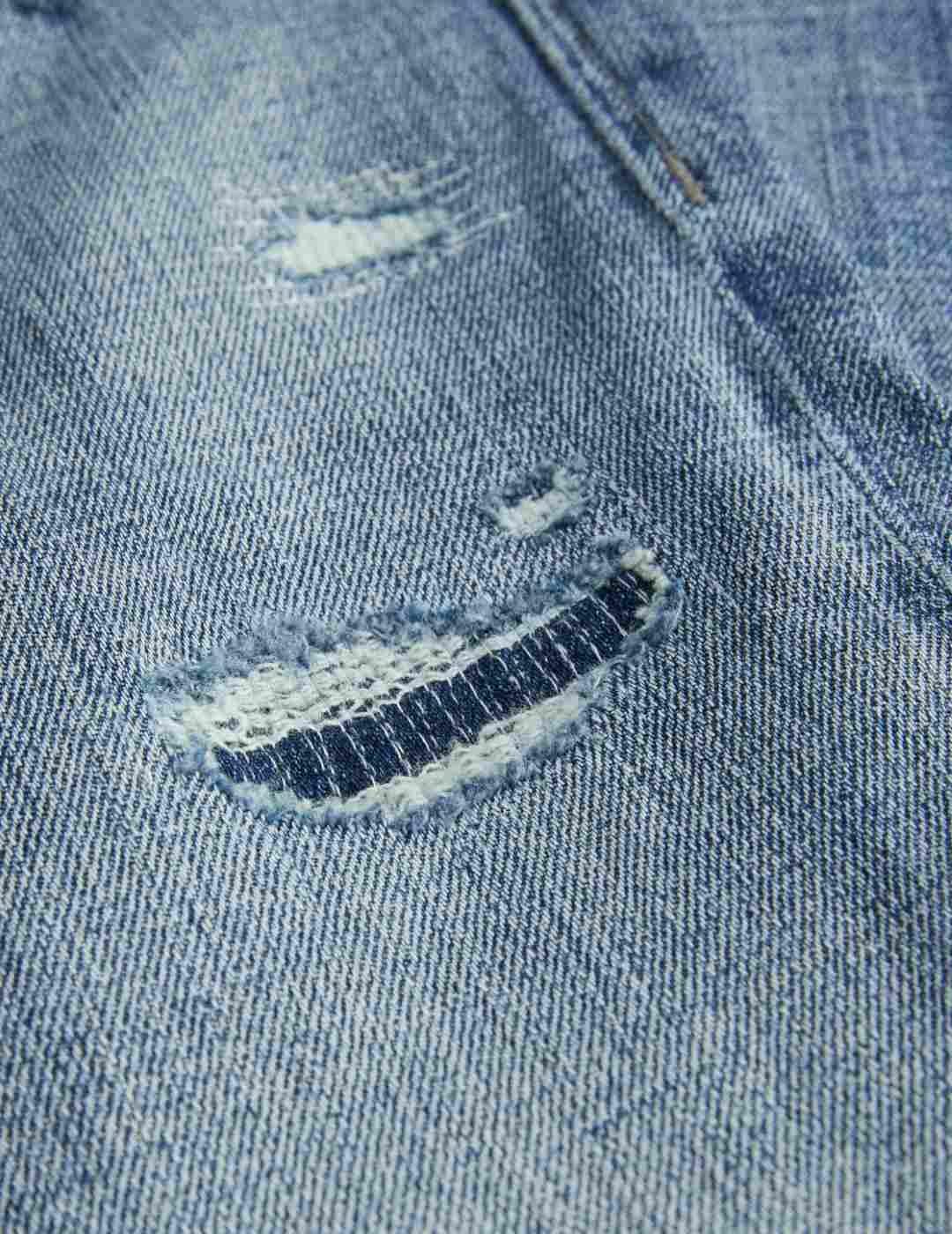 Pantalón vaquero Jack&Jones Glenn azul medio rotos de hombre