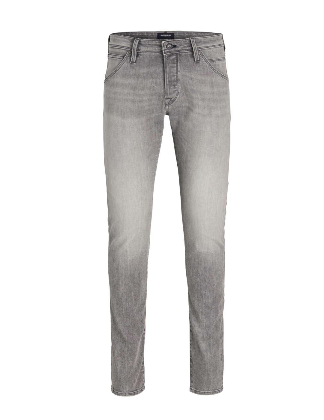 Vaquero Jack&Jones Glenn gris desgastado slim para hombre