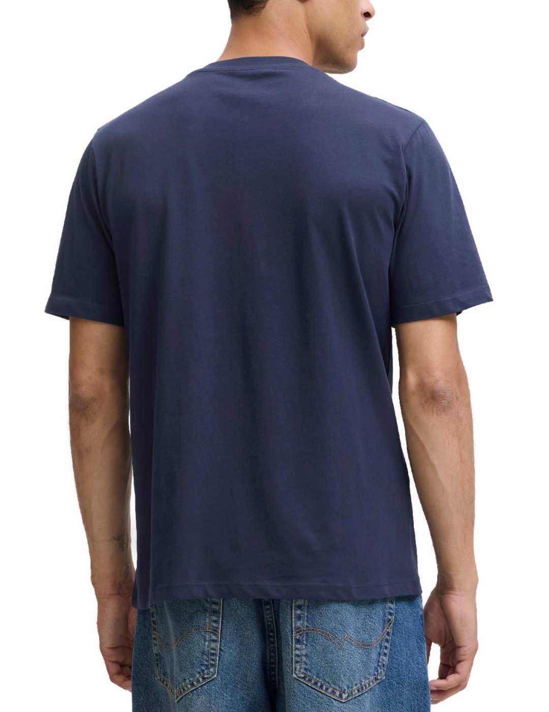 Camiseta Jack&Jones Maimi azul marino manga corta de hombre