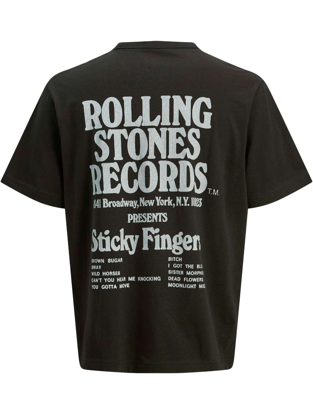 Camiseta Jack&Jones Blustones negro manga corta para hombre