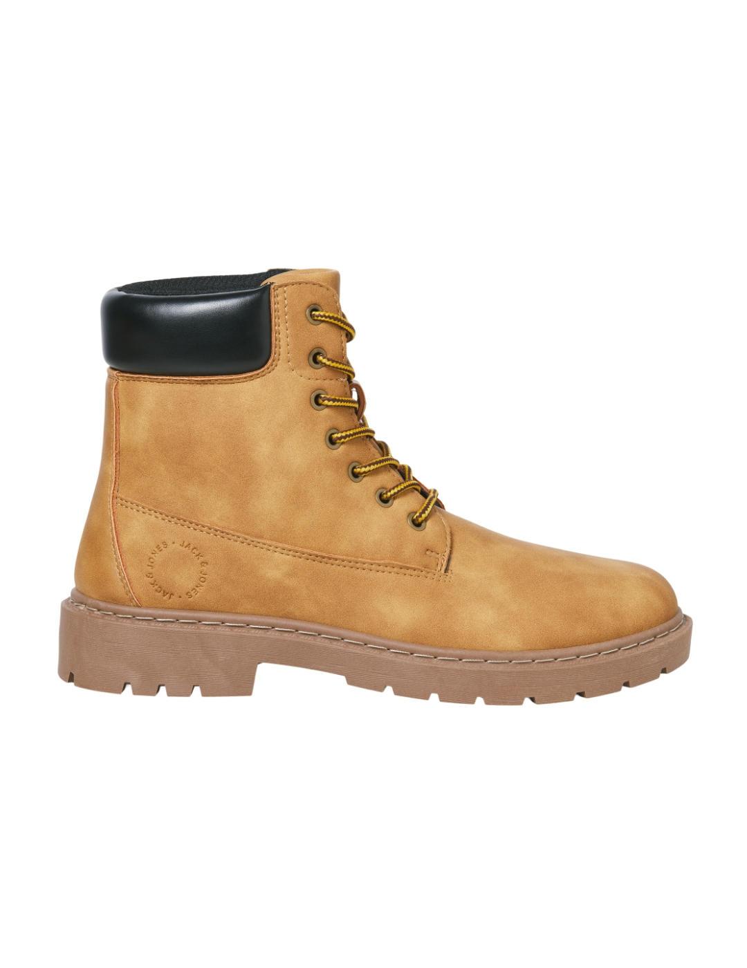 Botín Jack&Jones Wainsworth camel cordones para hombre