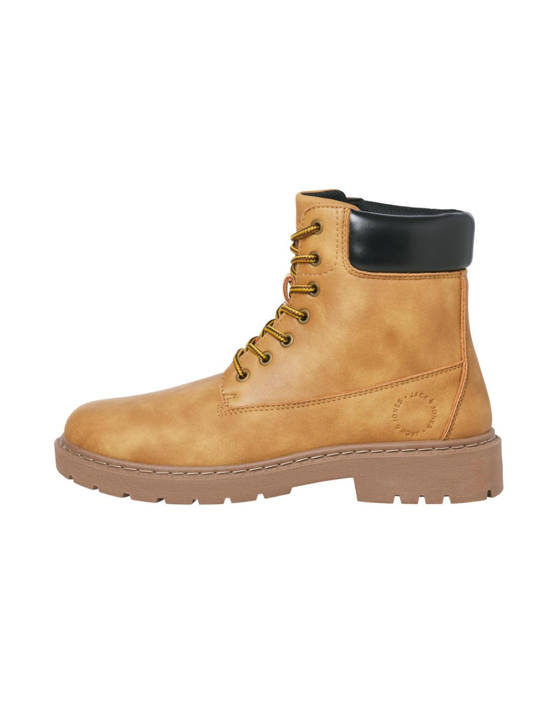 Botín Jack&Jones Wainsworth camel cordones para hombre