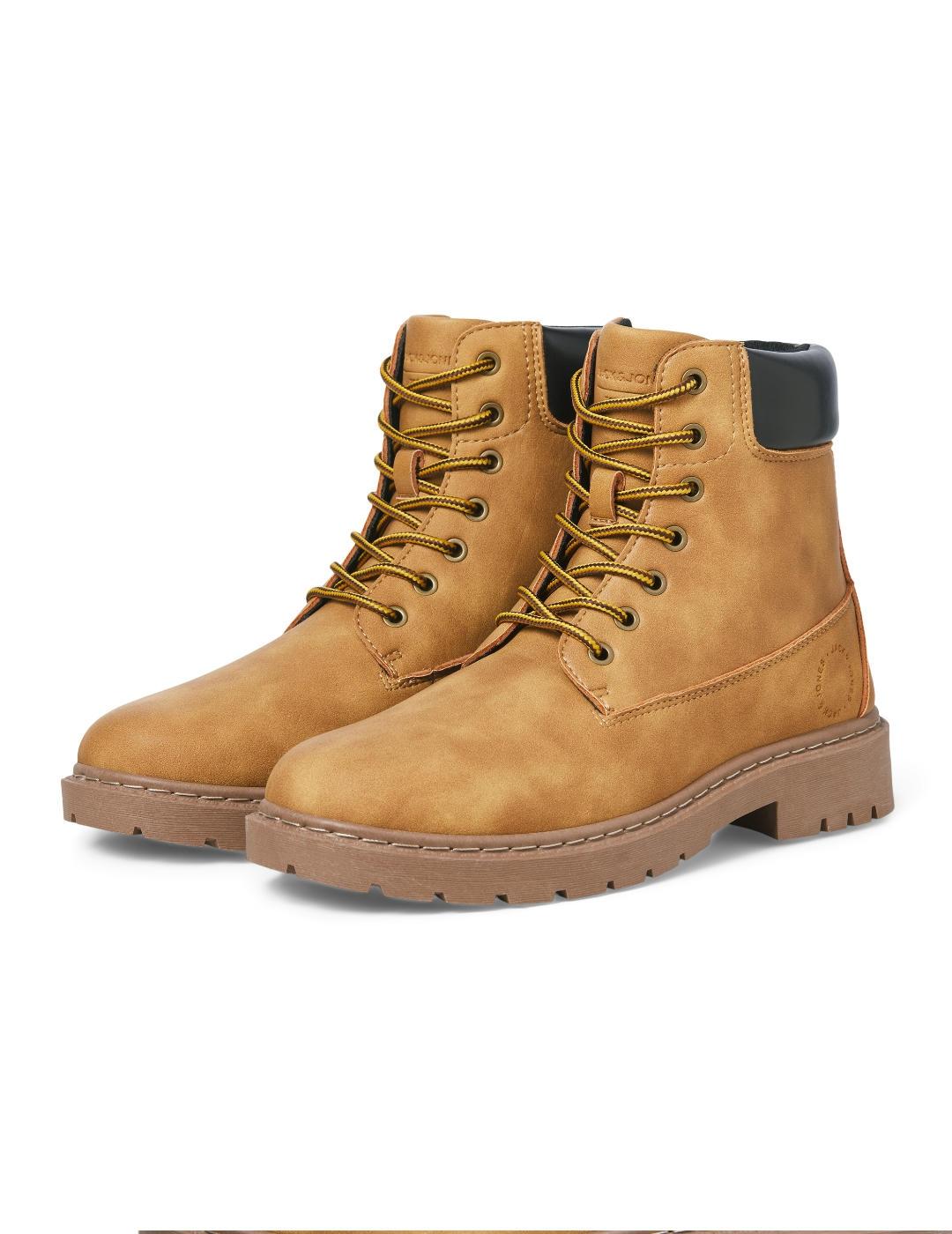 Botín Jack&Jones Wainsworth camel cordones para hombre