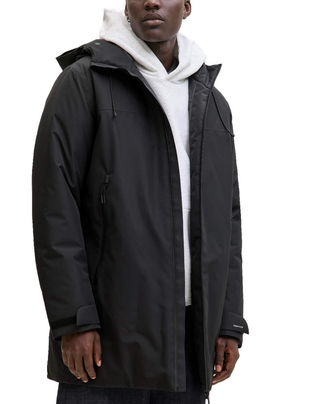 Plumas Jack & Jones Cofusion con capucha negra de hombre