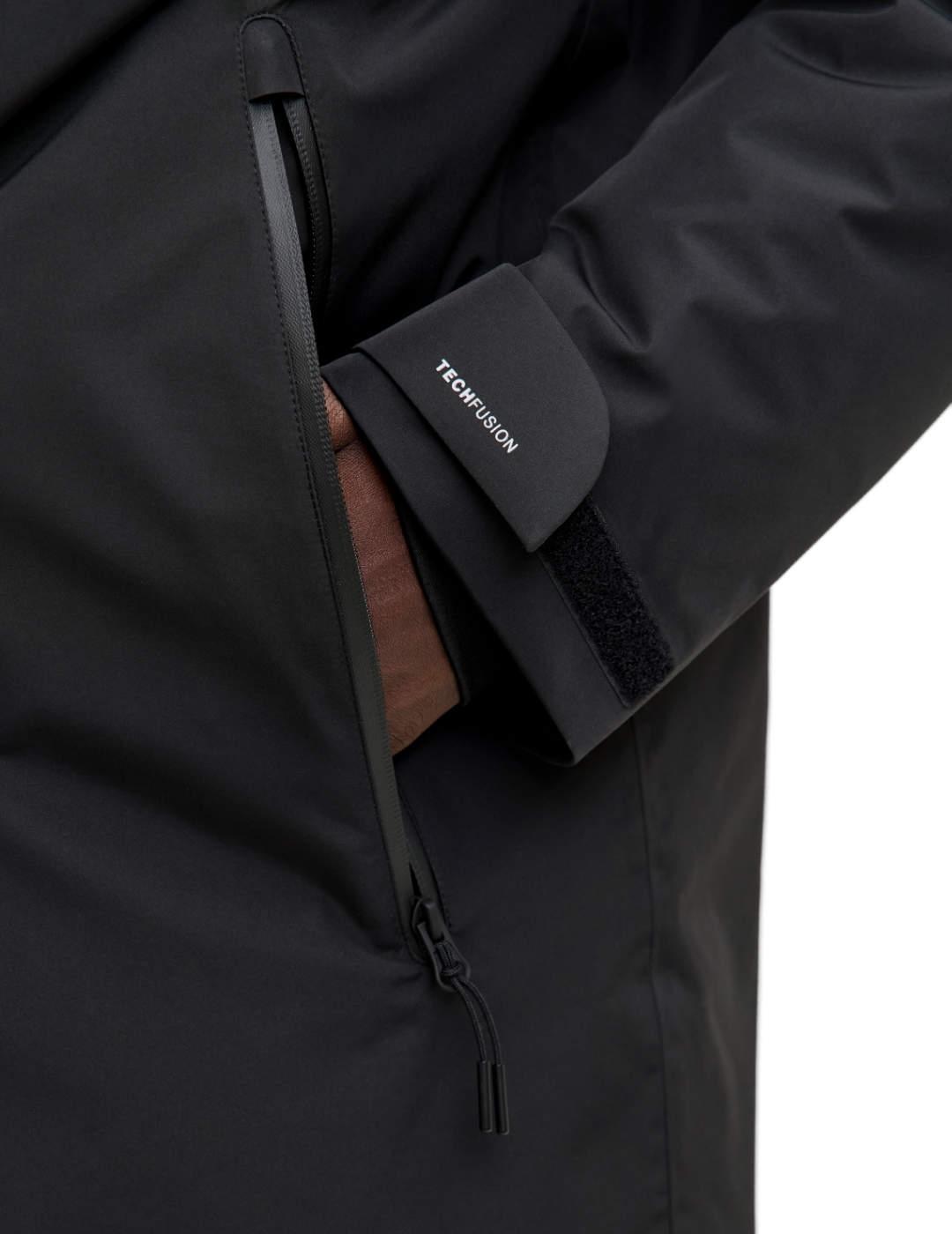 Plumas Jack & Jones Cofusion con capucha negra de hombre