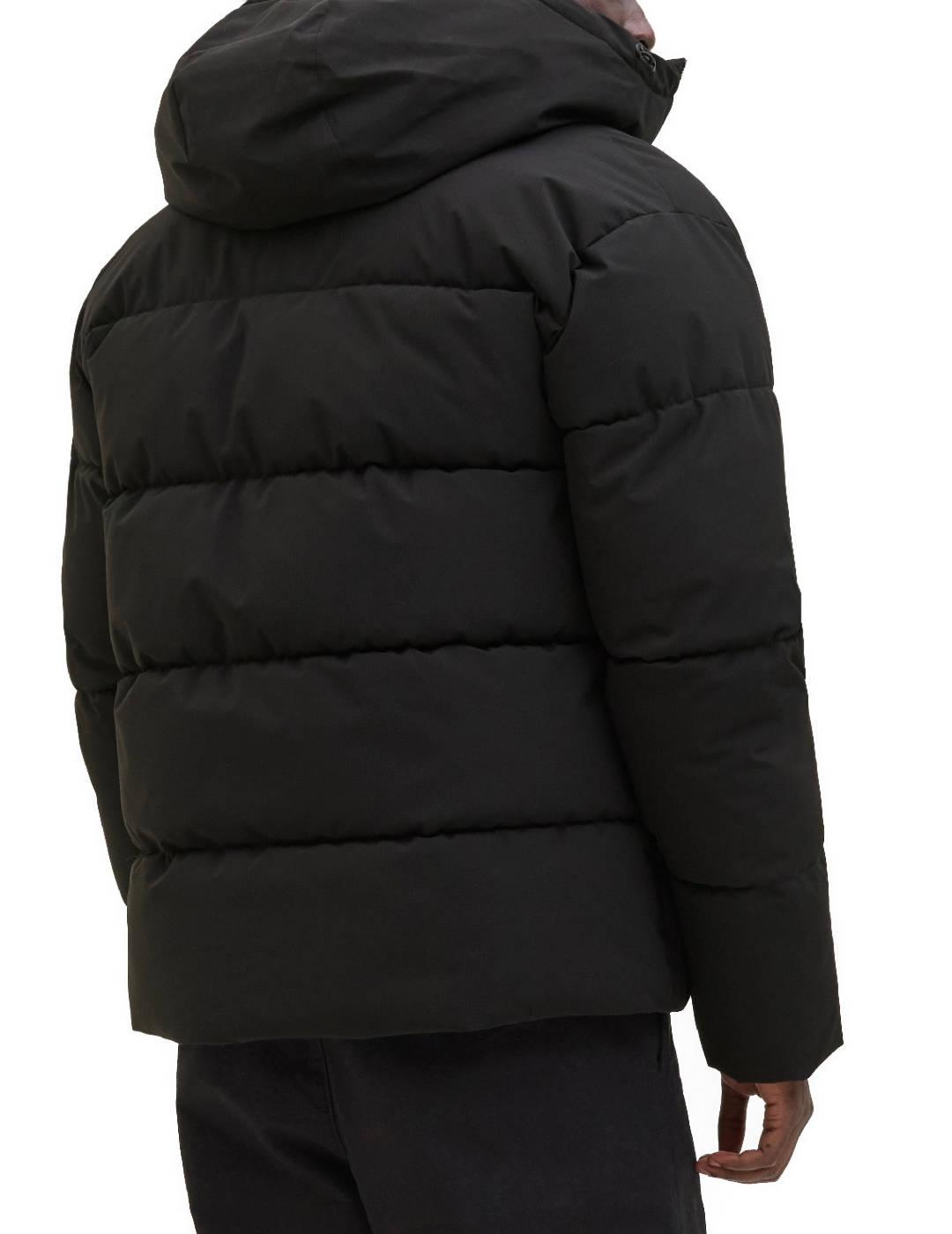 Plumas Jack&Jones Global negro con capucha para hombre