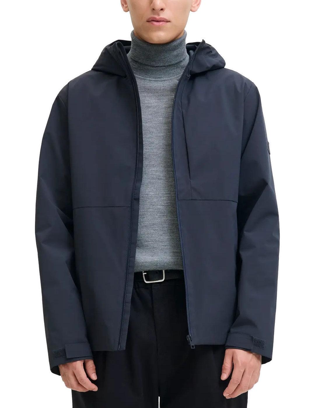 Chaqueta Jack&Jones City marino con capucha para hombre