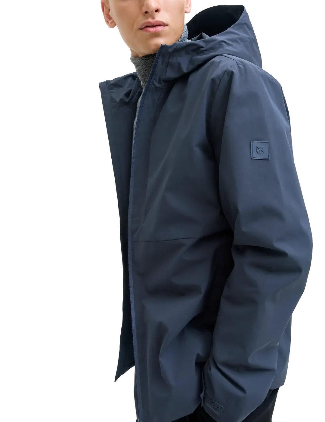 Chaqueta Jack&Jones City marino con capucha para hombre