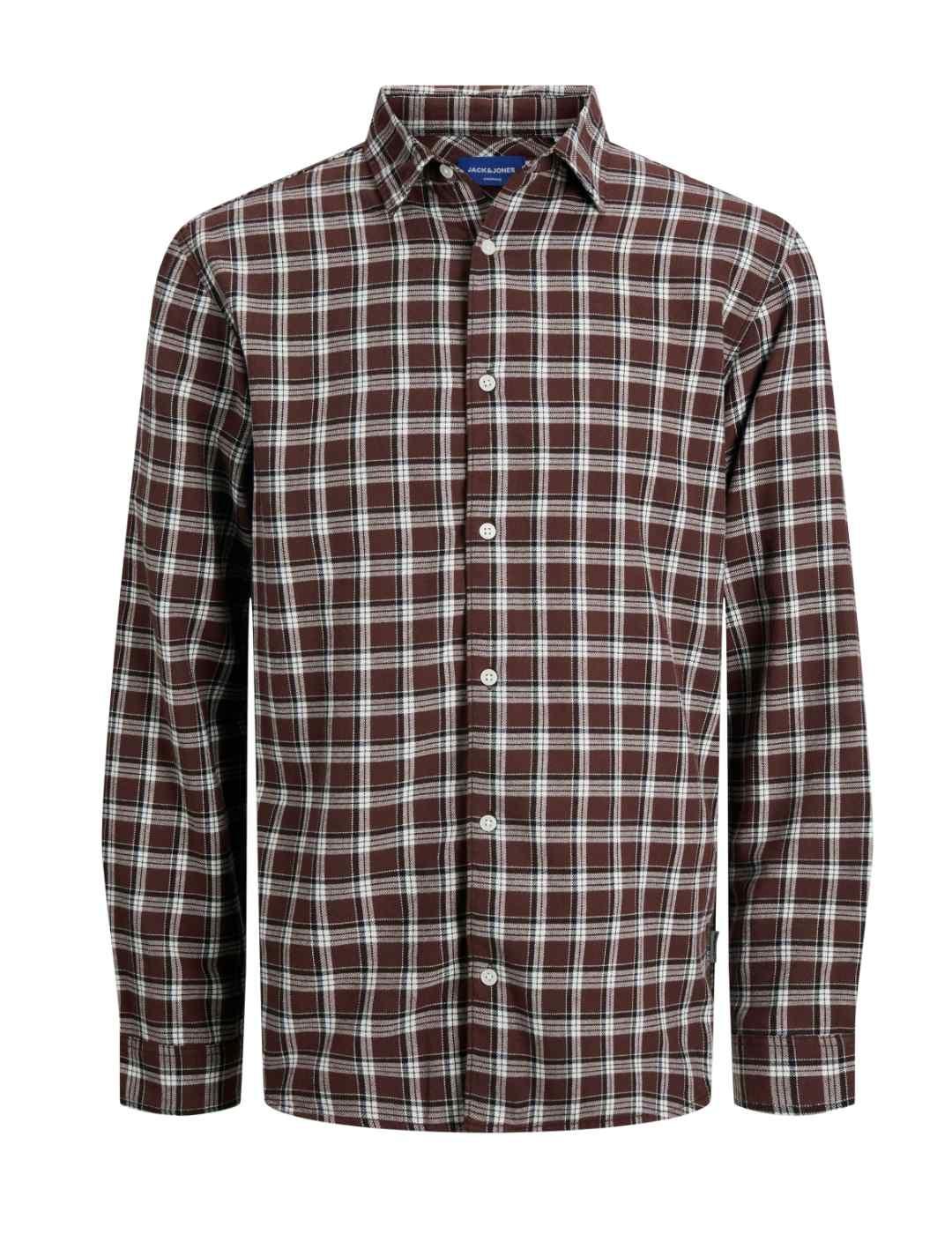 Camisa Jack&Jones Joshua granate cuadros para hombre