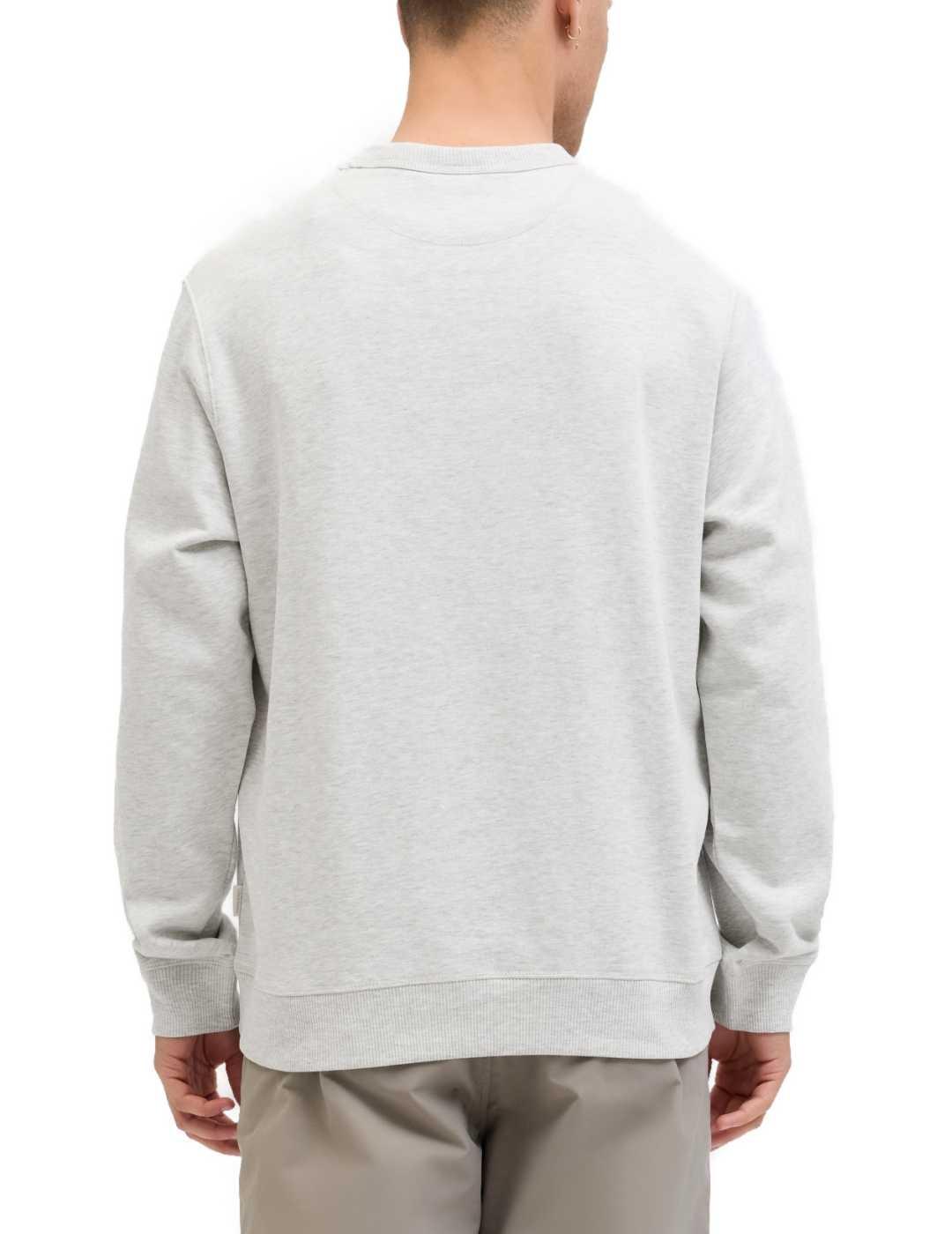 Sudadera Jack&Jones Norrebro blanca sin capucha para hombre