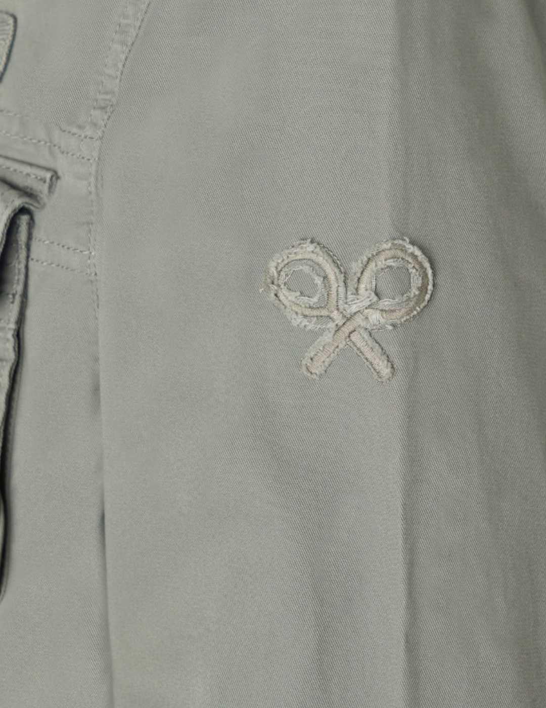 Chaqueta Silbon verde militar parches Regular fit de hombre