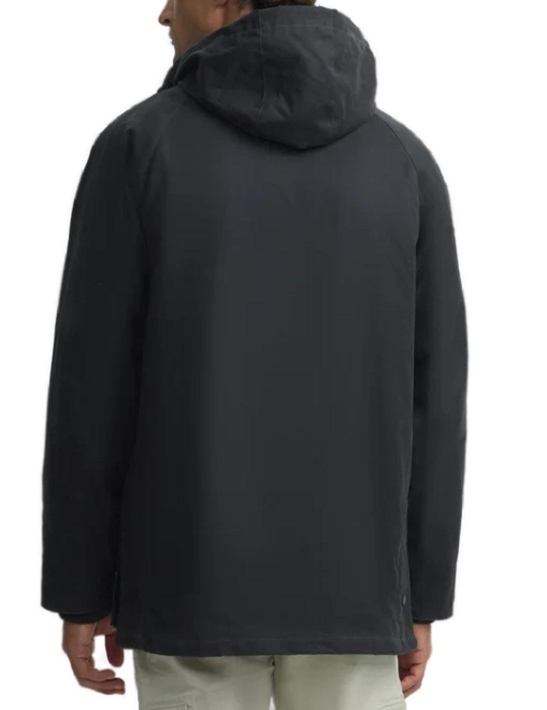 Abrigo Silbon Clasico encerado gris azulado hombre-Sh