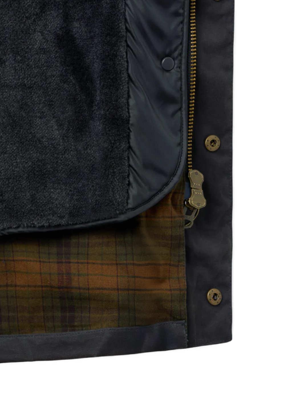 Abrigo Silbon Clasico encerado gris azulado hombre-Sh