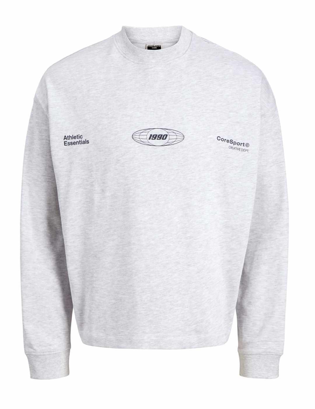 Sudadera Jack&Jones Signal gris sin capucha para hombre