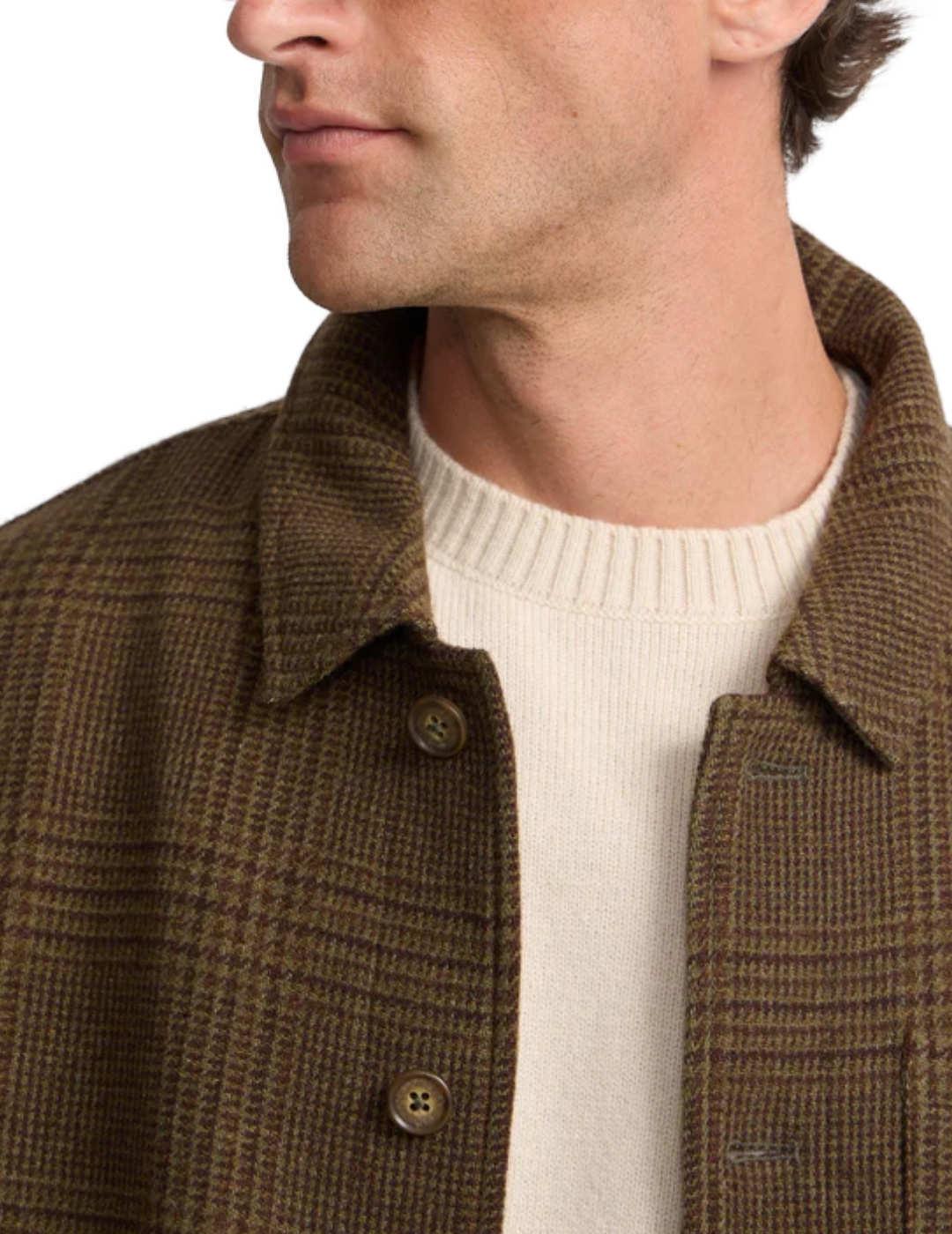 Chaqueta Silbon príncipe de gales marrón de botones  hombre