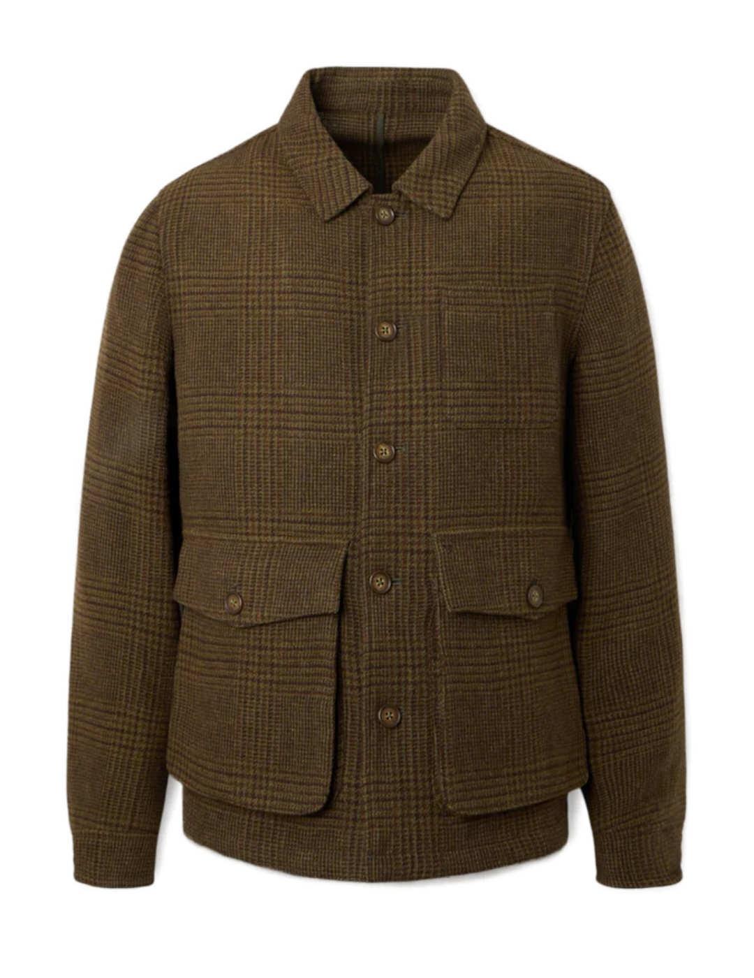 Chaqueta Silbon príncipe de gales marrón de botones  hombre