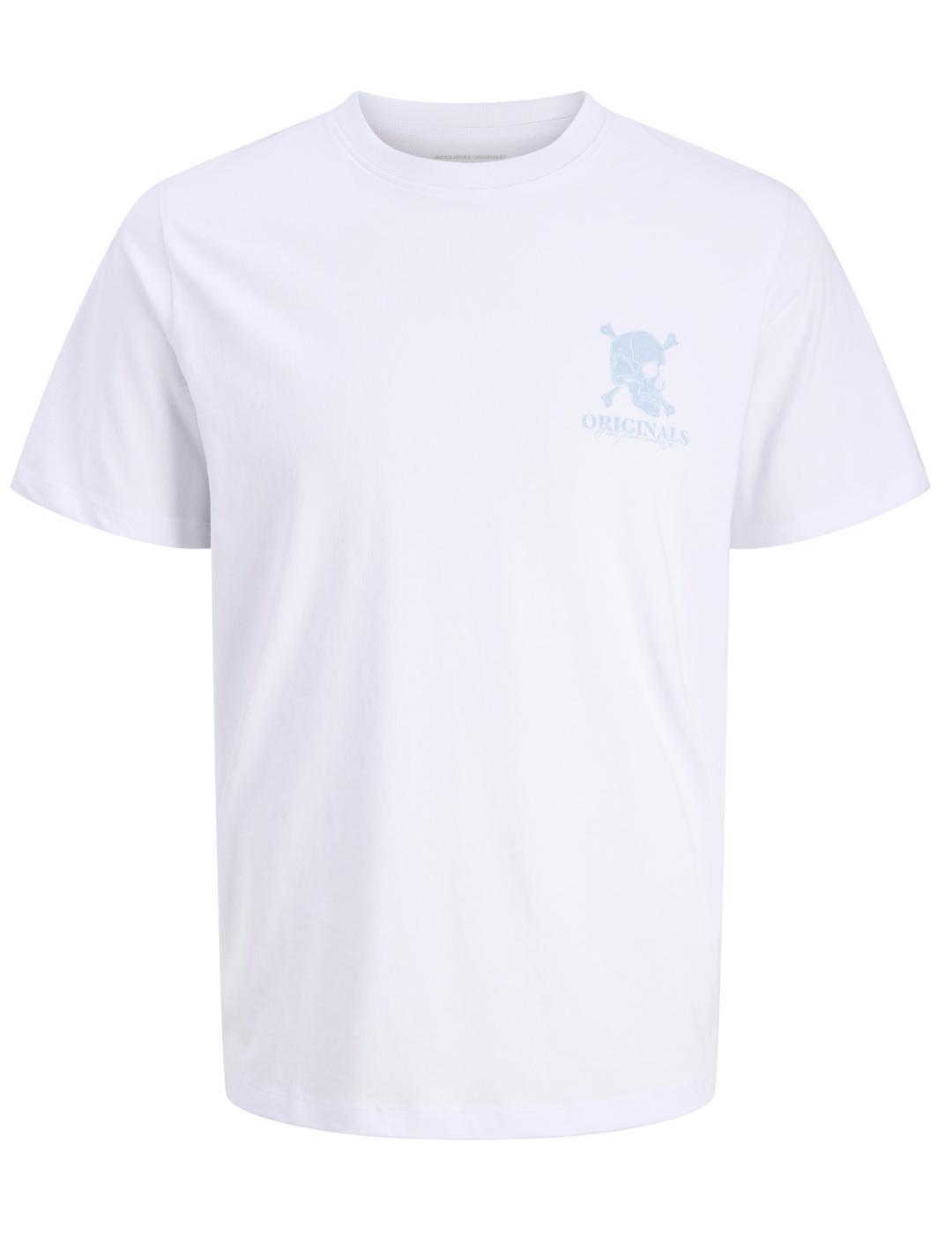 Camiseta Jack&Jones Rollo blanco manga corta para hombre