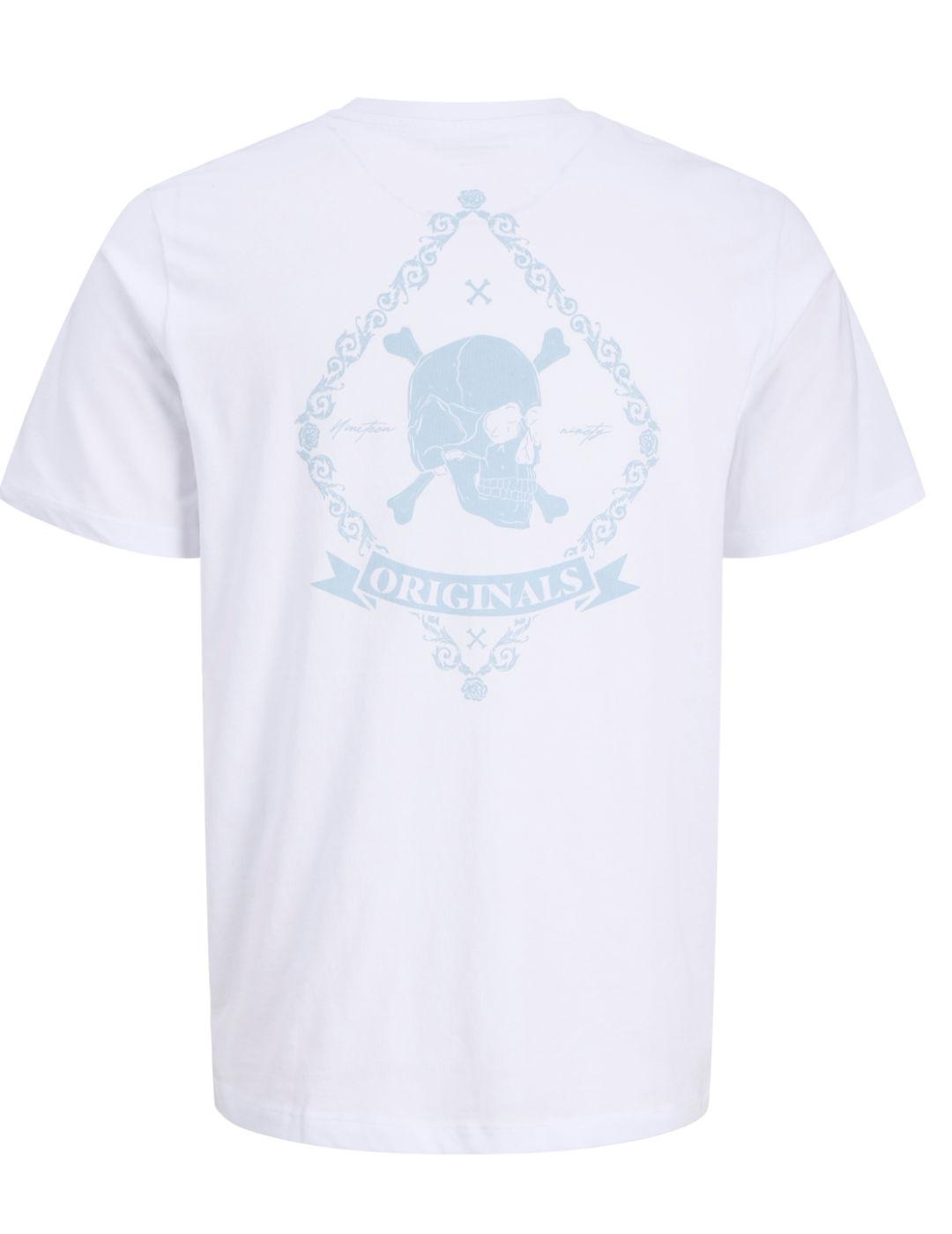 Camiseta Jack&Jones Rollo blanco manga corta para hombre