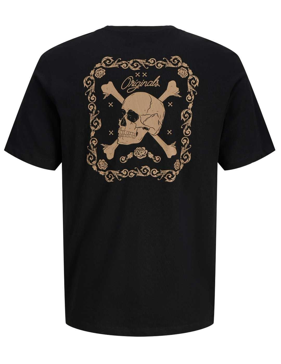 Camiseta Jack&Jones Rollo negro manga corta para hombre