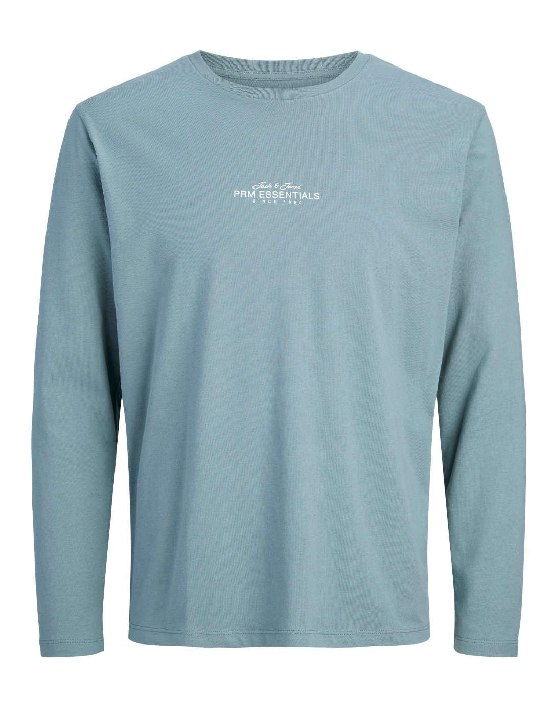 Camiseta Jack&Jones Casper azul claro manga larga de hombre