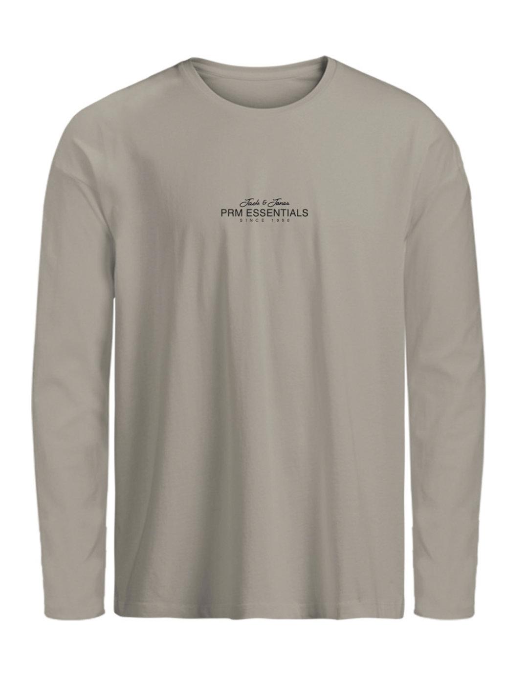 Camiseta Jack&Jones Casper beige manga larga para hombre