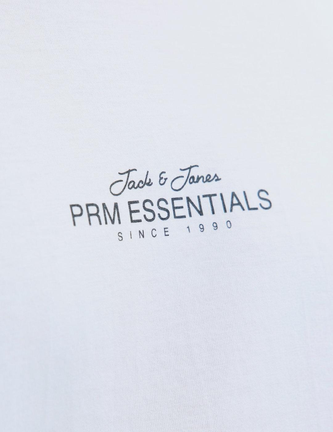 Camiseta Jack&Jones Casper blanco manga larga de hombre