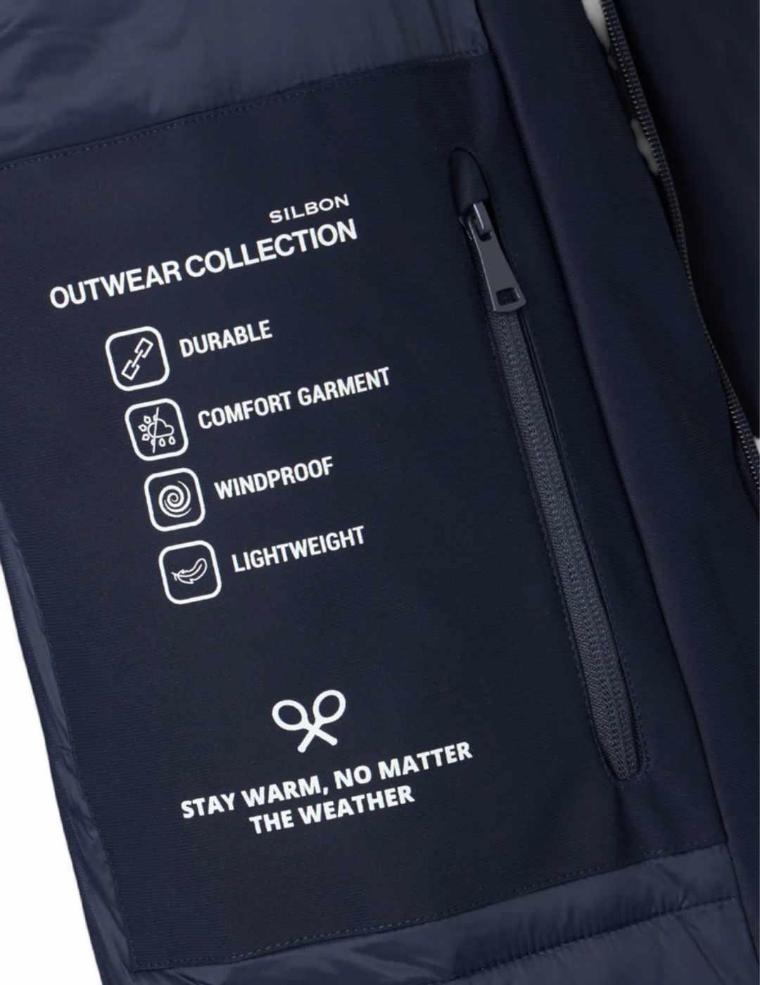 Parka Silbon Técnica tailoring marino de hombre