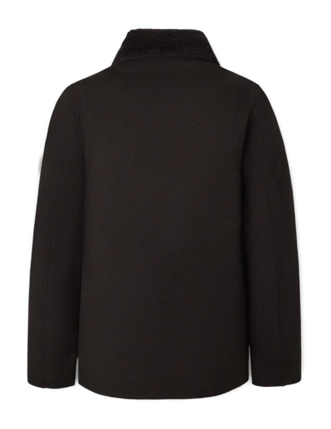 Cazadora Silbon Clásica marrón con lana para hombre