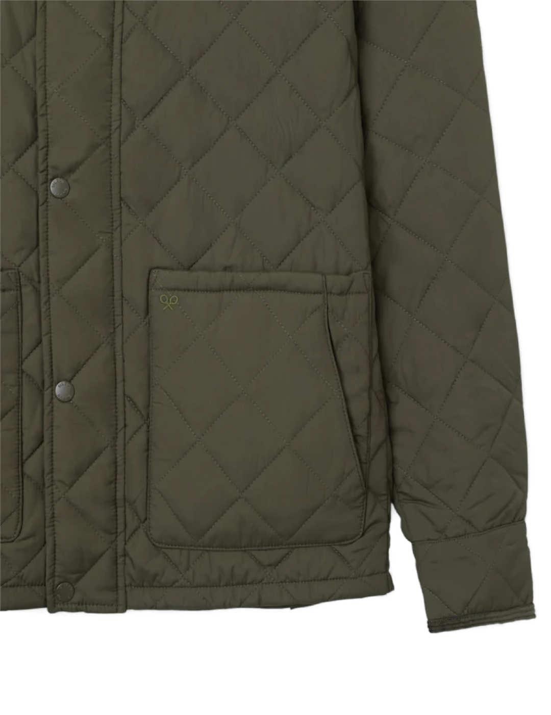 Chaqueta Silbon Clásica field verde con cremallera de hombre