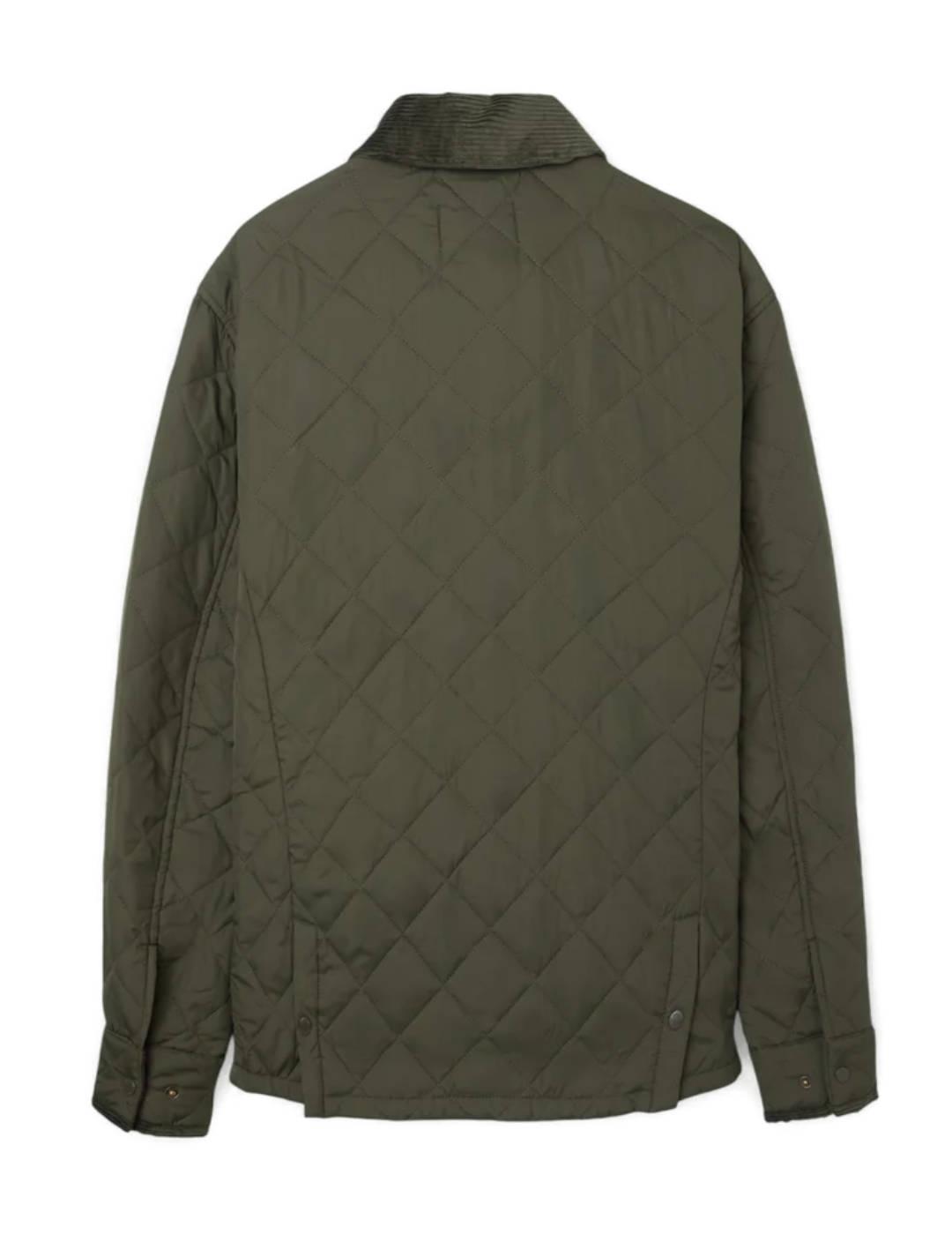 Chaqueta Silbon Clásica field verde con cremallera de hombre