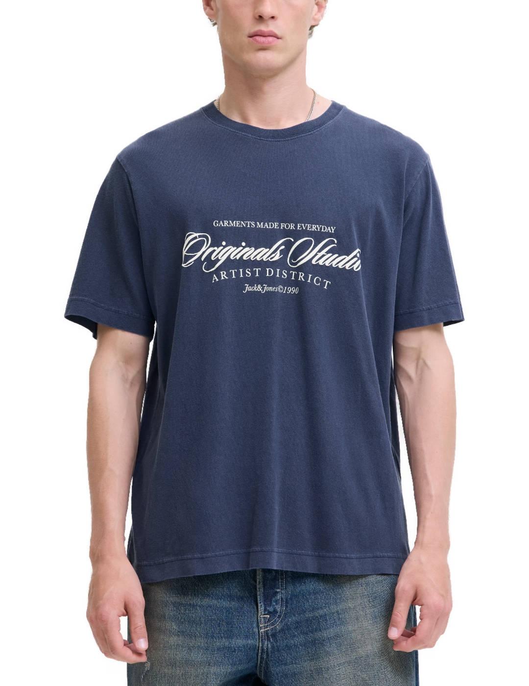 Camiseta Jack&Jones Rinwood azul manga corta para hombre