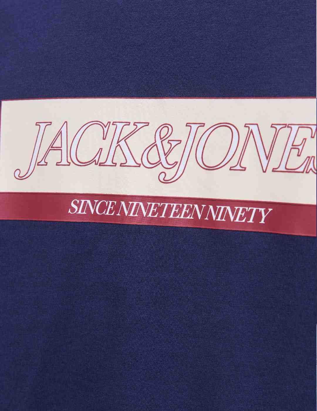 Camiseta Jack&Jones Rinwood azul manga corta para hombre