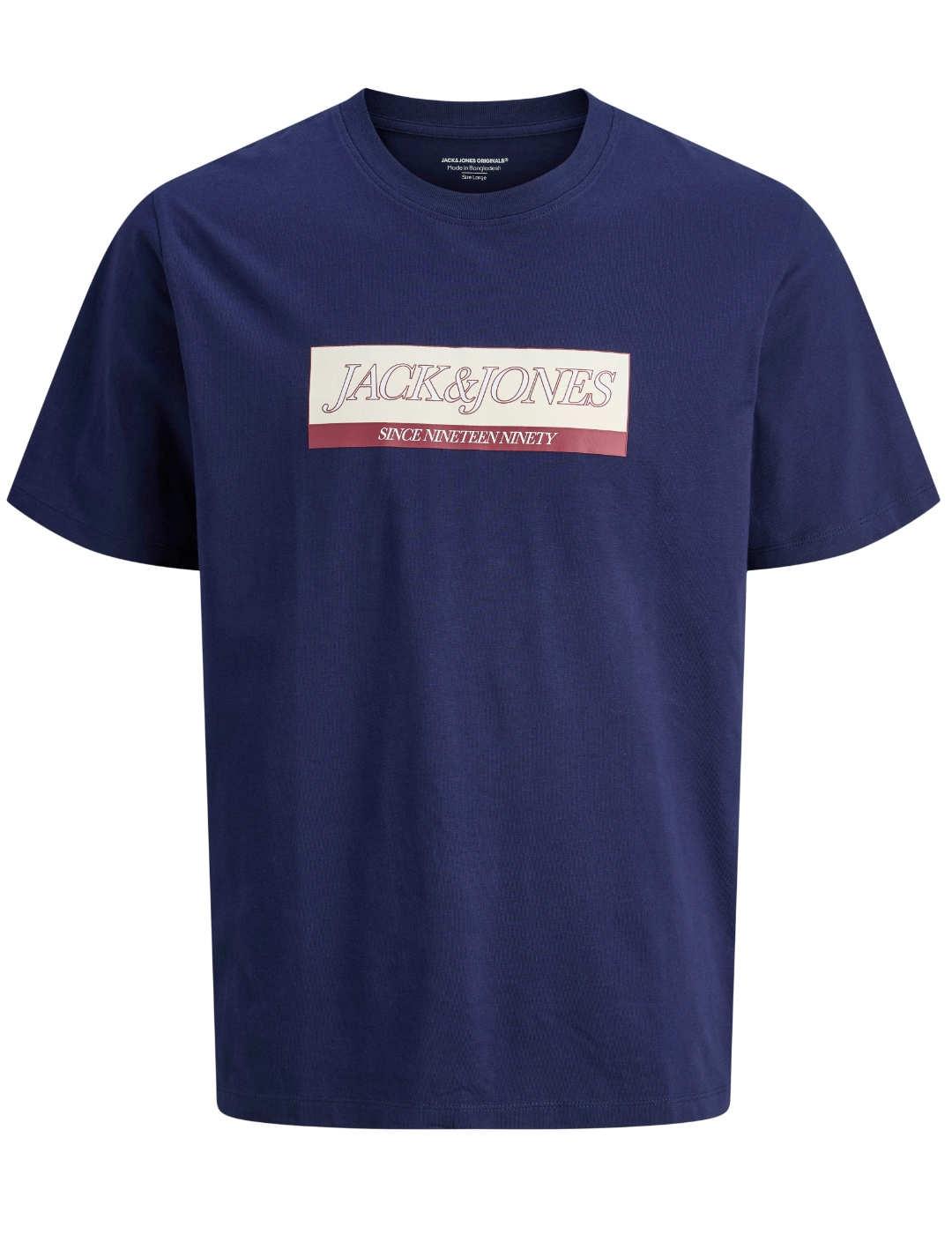 Camiseta Jack&Jones Rinwood azul manga corta para hombre