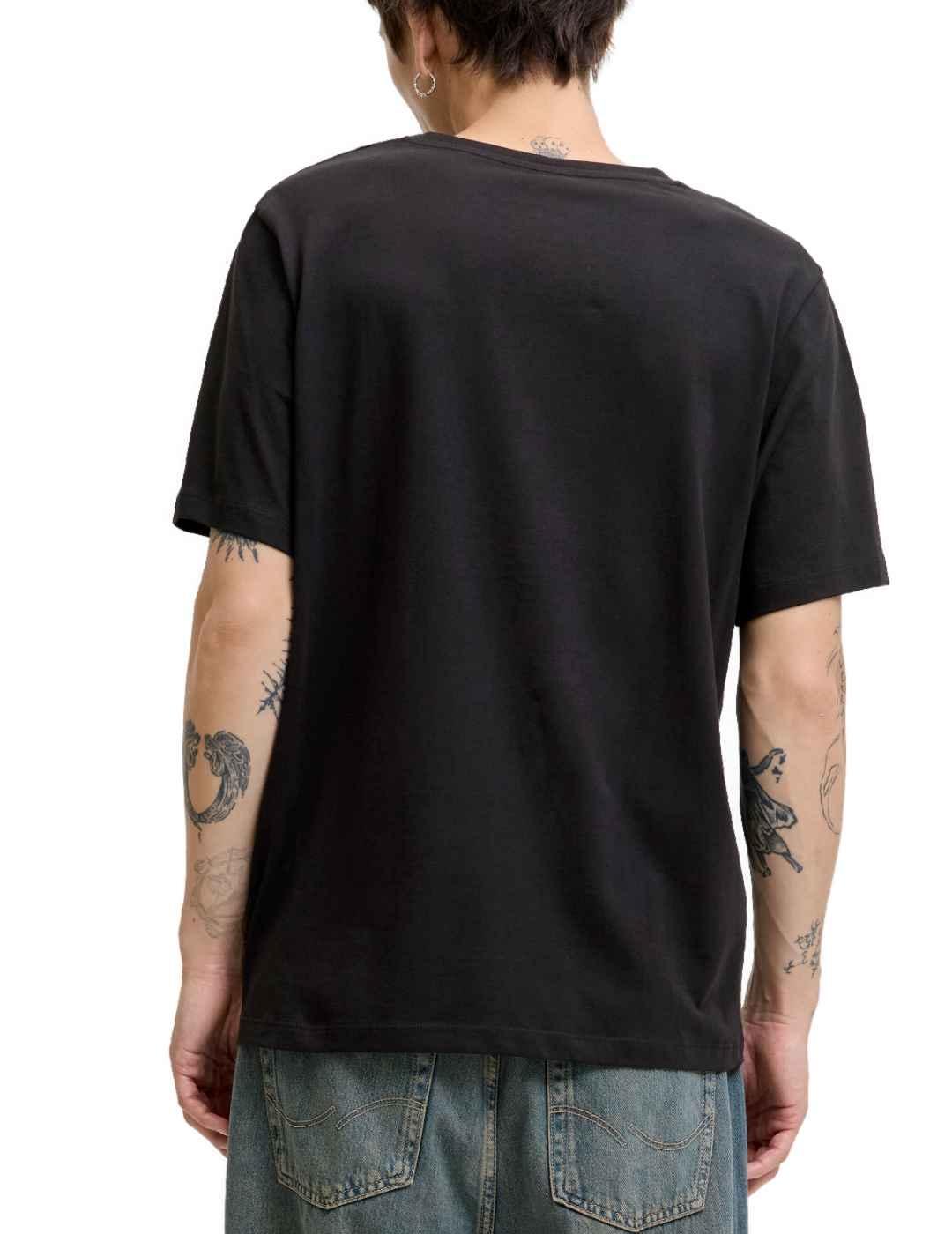Camiseta Jack&Jones Rinwood negra manga corta para hombre