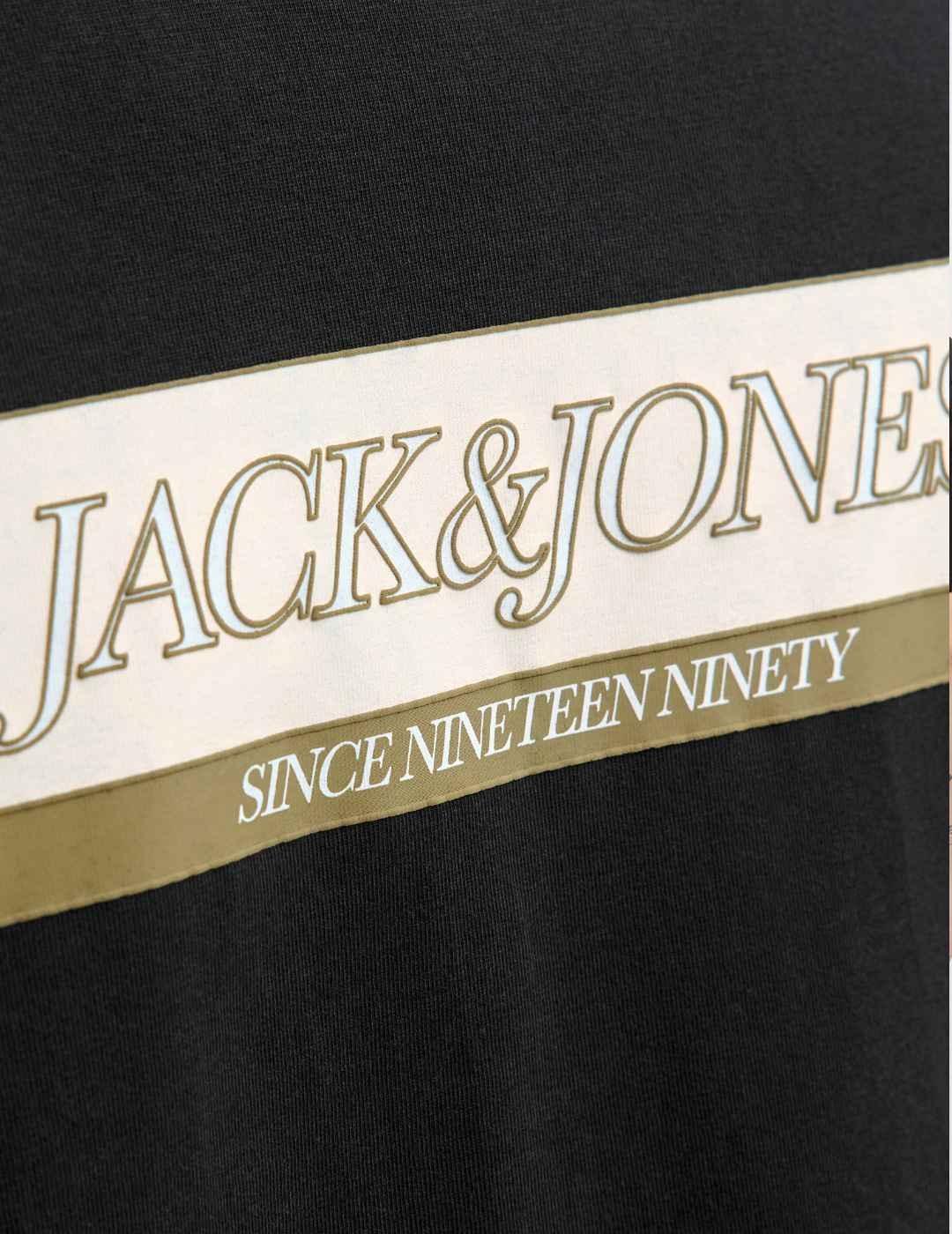 Camiseta Jack&Jones Rinwood negra manga corta para hombre