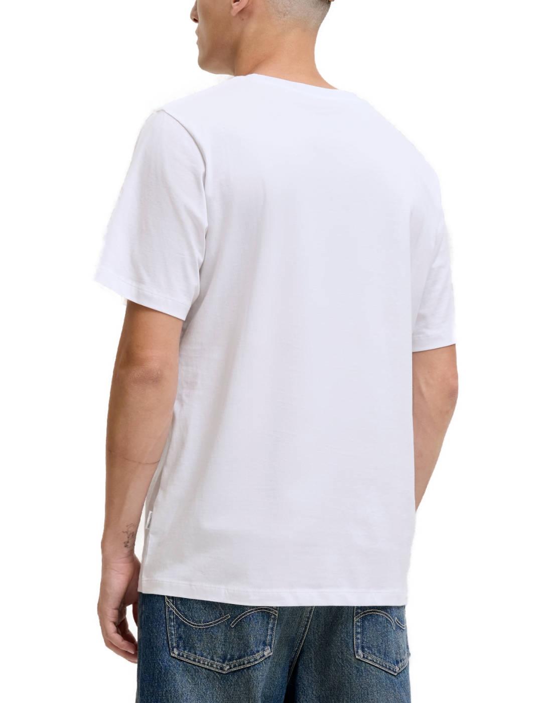 Camiseta Jack&Jones Rinwood blanca manga corta de hombre