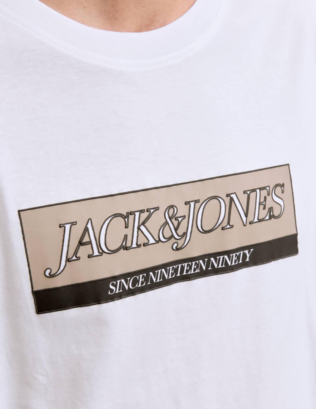 Camiseta Jack&Jones Rinwood blanca manga corta de hombre