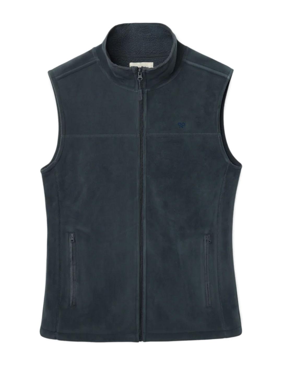 Chaleco polar Silbon Clásico gris Regular cremallera hombre