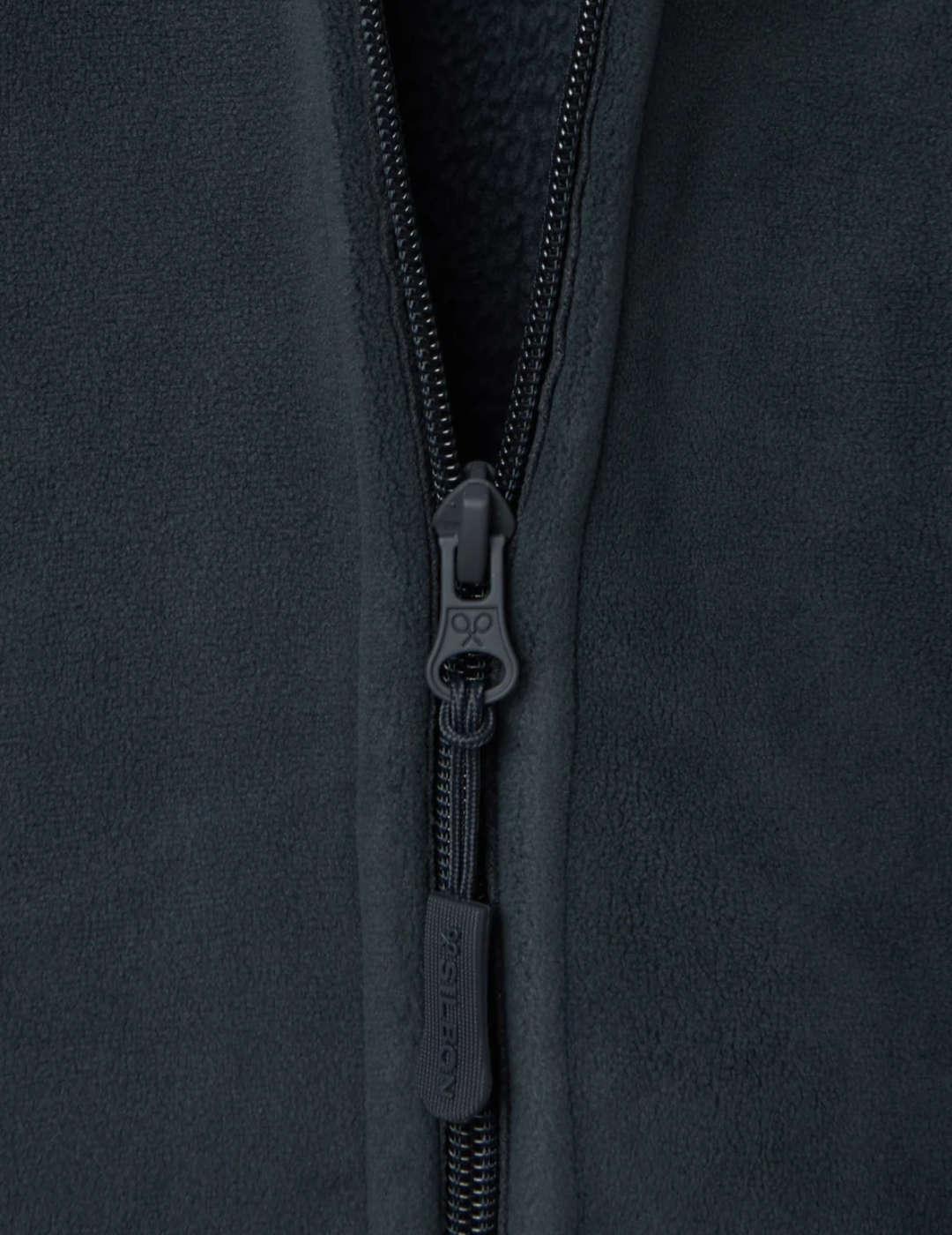 Chaleco polar Silbon Clásico gris Regular cremallera hombre