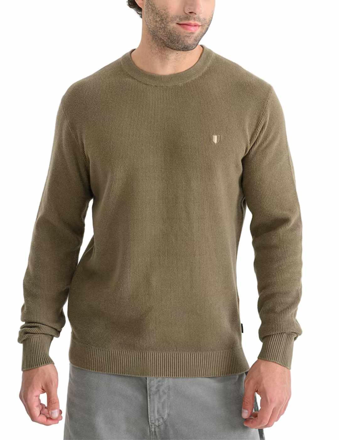 Jersey Jack & Jones Blurex manga larga marrón para hombre