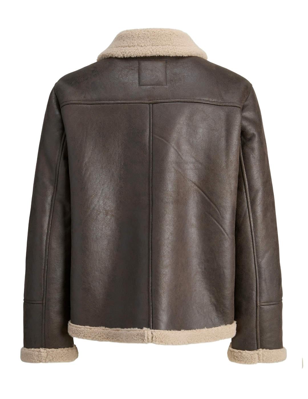 Chaqueta Jack&Jones Cambridge marrón borreguito de hombre