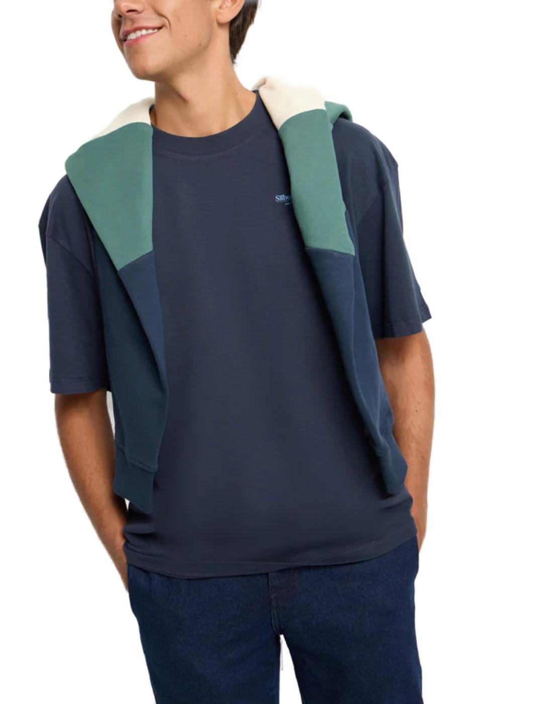 Camiseta Silbon Relaxed fit collection azul para hombre